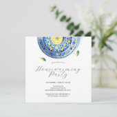 Housewarming Party Uitnodigingen Elegant Citroen T (Staand voorkant)