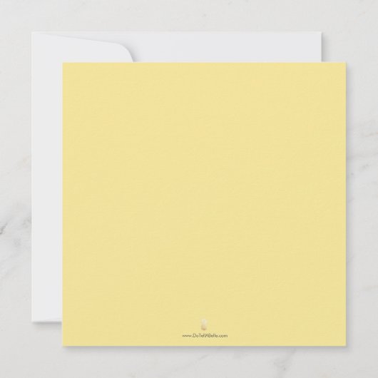 Housewarming Party Uitnodigingen Elegant Citroen T (Achterkant)