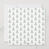 Housewarming Party Uitnodigingen Moderne Kerstmis (Achterkant)