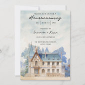 Housewarming Party  Waterverf Home Kaart (Voorkant)