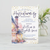 Housewarming Party Waterverf Kaart (Staand voorkant)