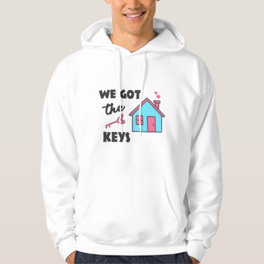 Housewarming party We hebben Keys Hoodie (Voorkant)
