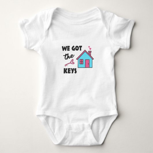 Housewarming party We hebben Keys Romper (Voorkant)