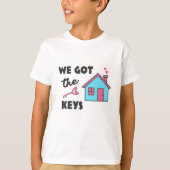 Housewarming party We hebben Keys T-shirt (Voorkant)