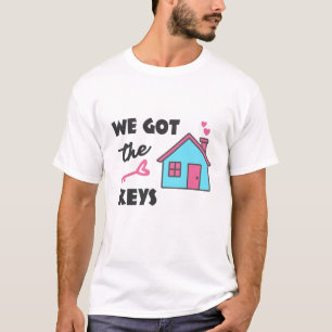 Housewarming party We kregen de Sleutels T-shirt