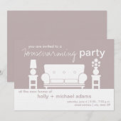 Housewarming Party - White Living Room Kaart (Voorkant / Achterkant)