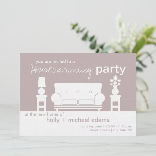 Housewarming Party - White Living Room Kaart (Staand voorkant)