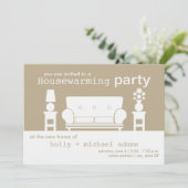Housewarming Party - White Living Room Kaart (Staand voorkant)