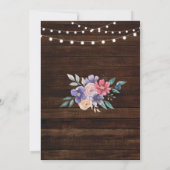 Housewarming Party Wood Rustic New Home Invite Kaart (Achterkant)