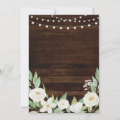 Housewarming Party Wood Rustic New Home Invite Kaart (Achterkant)