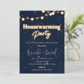 Housewarming Party  Zwart-wit Kaart (Staand voorkant)