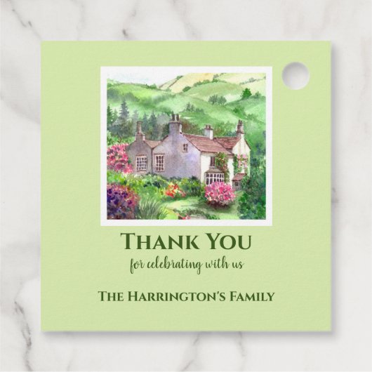 Housewarming Rydal Mount William Wordsworth House Bedankjes Labels (Achterkant)