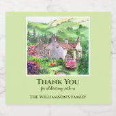 Housewarming Rydal Mount William Wordsworth House Sparkling Wijnetiket (Enkel label)