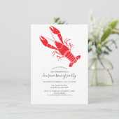 Housewarming Seafood Boil Crawfish Party Kaart (Staand voorkant)