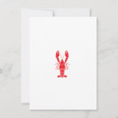 Housewarming Seafood Boil Crawfish Party Kaart (Achterkant)