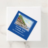 Housewarming Summer in Runswick Bay England Bedankjes Labels (In situ)