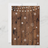 Housewarming Sweet Home Kerst Winter Uitnodigen Kaart (Achterkant)