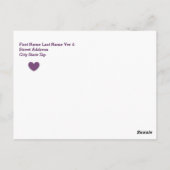 HOUSEWARMING Thank You Hearts Stippen B03 AQUA Briefkaart (Achterkant)