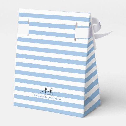 Housewarming The Manor House York Engeland Stripes Bedankdoosjes (Achterkant)