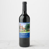 Housewarming The Manor House York England Garden Wijn Etiket (Voorkant)