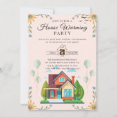 housewarming-uitnodiging kaart (Voorkant)