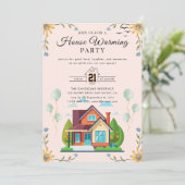 housewarming-uitnodiging kaart (Staand voorkant)