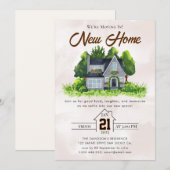 housewarming-uitnodiging kaart (Voorkant / Achterkant)