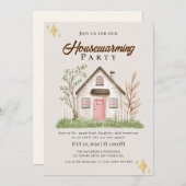housewarming-uitnodiging kaart (Voorkant / Achterkant)