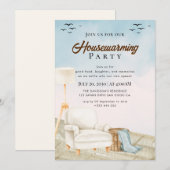 housewarming-uitnodiging kaart (Voorkant / Achterkant)