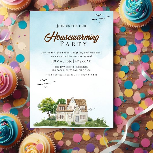 housewarming-uitnodiging kaart