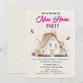 housewarming-uitnodiging kaart (Voorkant / Achterkant)