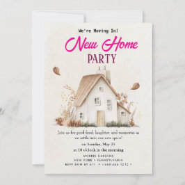 housewarming-uitnodiging kaart