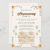 housewarming-uitnodiging kaart (Voorkant / Achterkant)