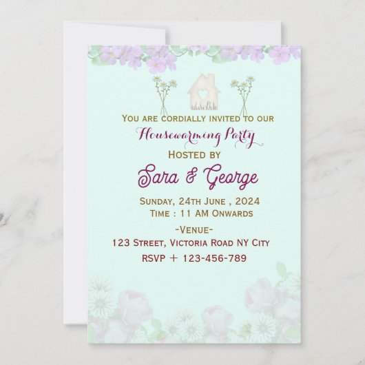 Housewarming Uitnodigingen (Voorkant)