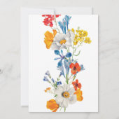 Housewarming Vrouwen Bloemen Zomer Kleur Bloemen Kaart (Achterkant)