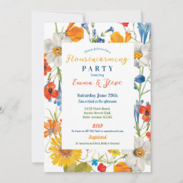 Housewarming Vrouwen Bloemen Zomer Kleur Bloemen Kaart