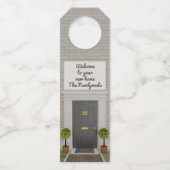 Housewarming Welkom bij uw nieuwe huis Flessenhanger (Voorkant)