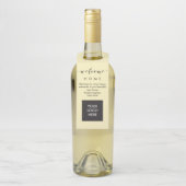 Housewarming Wine Bottle Hanger for Realtors (Op fles)