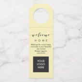 Housewarming Wine Bottle Hanger for Realtors (Voorkant)