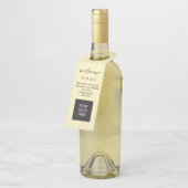 Housewarming Wine Bottle Hanger for Realtors (Schuin)