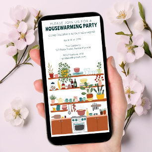 Housewarmingfeest Keuken Boomvrije Uitnodiging
