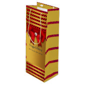 Housewarmingfeest & Meer- Wijn Cadeautas (Voorkant Gekanteld)