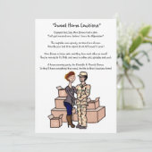 Housewarmingfeest Militaire Kaart (Staand voorkant)