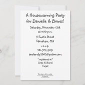 Housewarmingfeest Militaire Kaart (Achterkant)