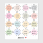 Housewife Index Tabs Binder Divider Bujo Planner Sticker (Vel)