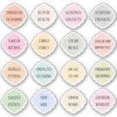 Housewife Index Tabs Binder Divider Bujo Planner Sticker (Voorkant)