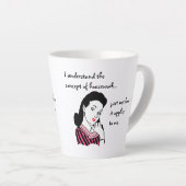 Housework Concept Funny Latte Mok (Rechterhoek)