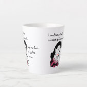 Housework Concept Funny Latte Mok (Voorkant)