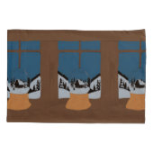 Housse d'Oreiller Hivernale - Boule à Neige Kussensloop (Achterkant)