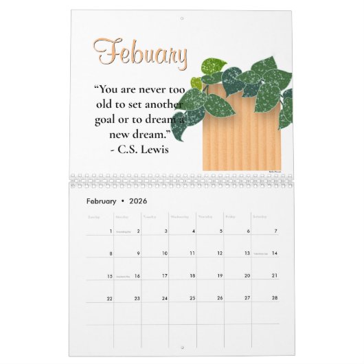 Houst Planten Kalender (Feb 2026)